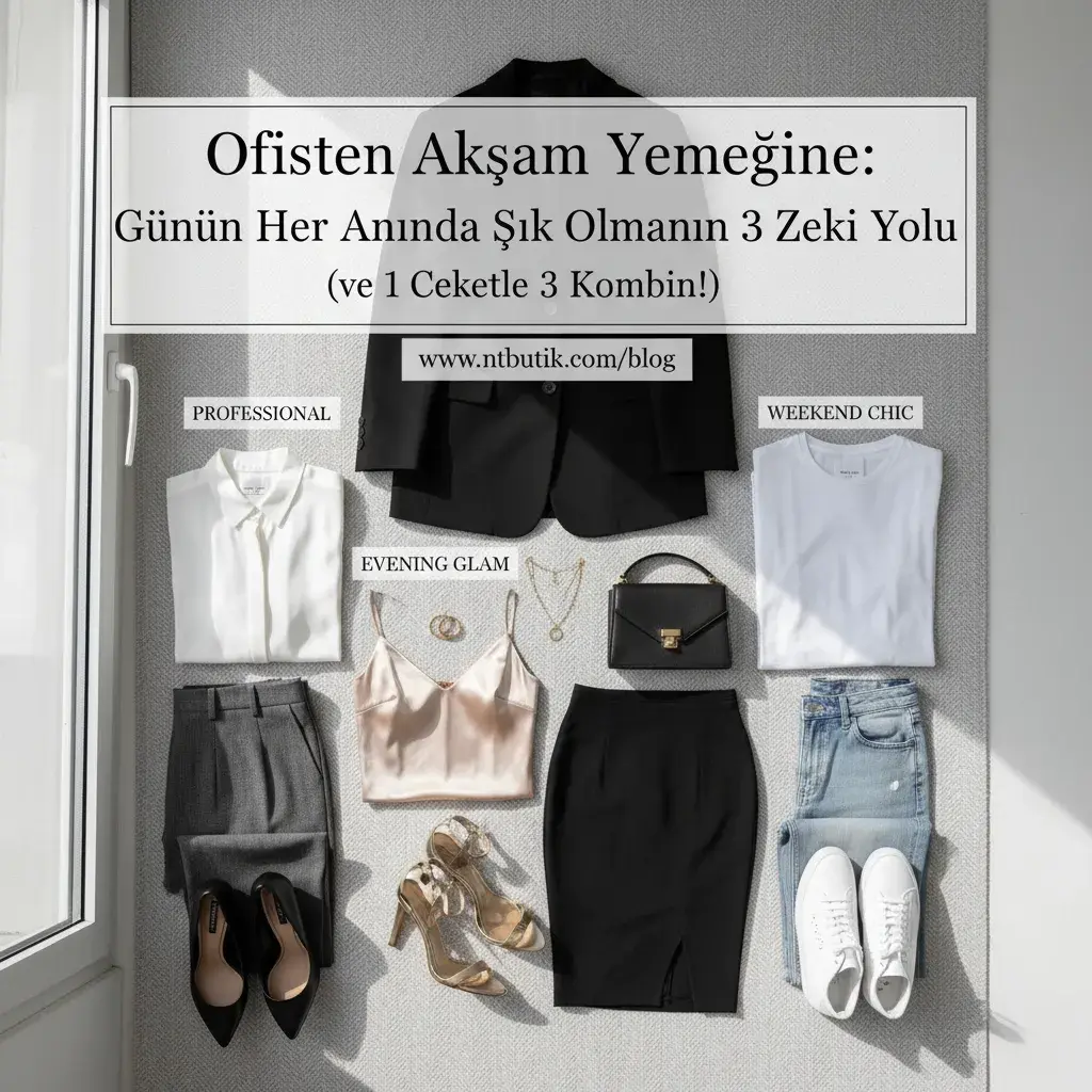 Ofisten Akşam Yemeğine: Günün Her Anında Şık Olmanın 3 Zeki Yolu (ve 1 Ceketle 3 Kombin!)