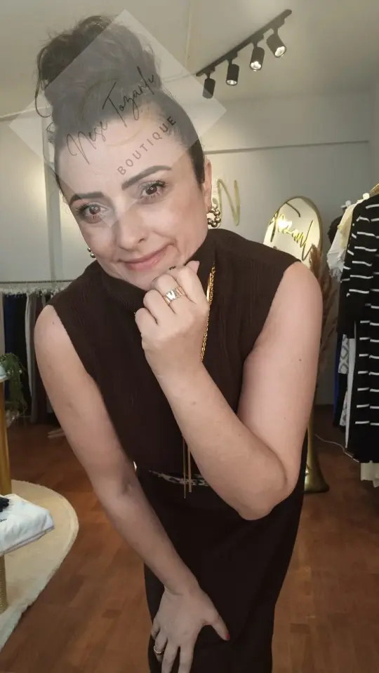 Hırka & Elbise İkili Triko Takım (Kahverengi)