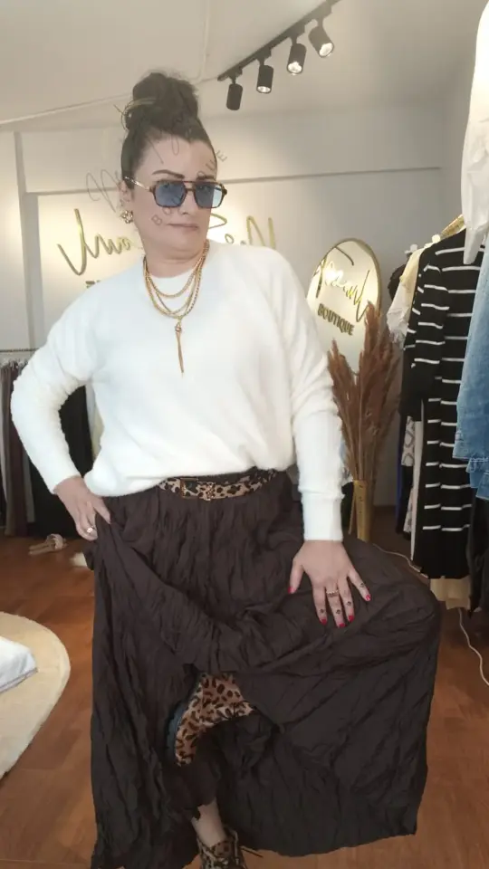 Bisiklet Yaka Yumuşak Dokulu Ekru Yumoş Triko Kazak | Minimal & Sıcacık